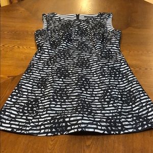 Black and white floral dress